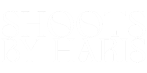 Shoots by Haris logo in elegant serif typography with unique stylized letters
